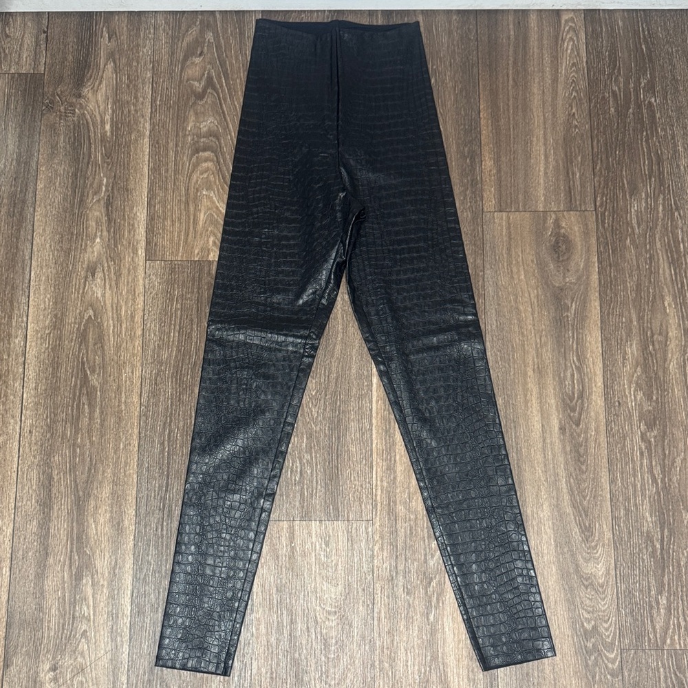Commando Black Textured Leggings Women’s Size Small